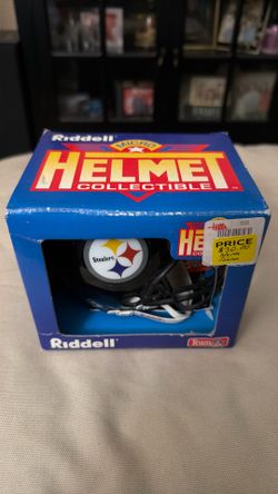 Vintage Riddell Micro Helmet Pittsburgh Steelers Autographed Norm Johnson Signed