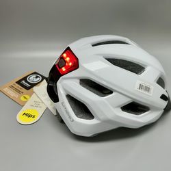 Freetown Gear Gravel Lumiere Adult Bike Helmet MIPs LED Light White