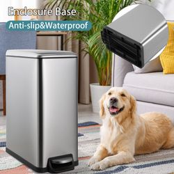 BIG SALE Stainless Steel Step On Kitchen Trash Can - 13.2 Gallons