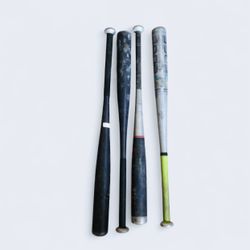  5 Aluminum bats (USED) Best offer - Discounted Sold In A Bundle 