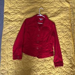 Red Denim Jacket
