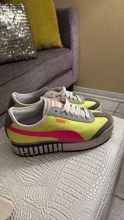 Puma Roma Amor Sport Wo’s Platform Fashion Sneakers Yellow/pink