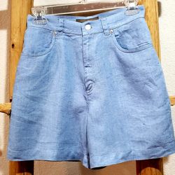 Jones Jeans Petite Designer Linen Shorts size Woman's 4P