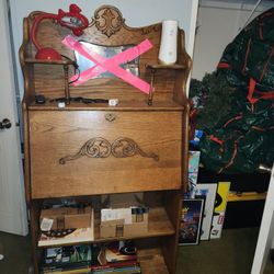 Signed Antique Oak Larkin Desk