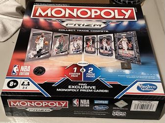 ( Paolo Banchero & Chet Holmgren Rookies )MONOPOLY PRIZM NBA BASKETBALL Board Game With Cards Sealed $55