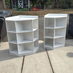 Two Corner Storage Shelves