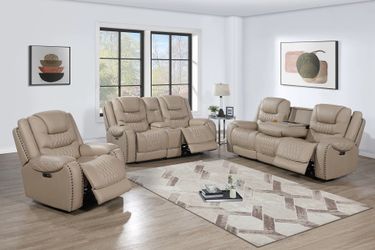 New Top Grain Leather Power Reclining Luxury Couch, Loveseat and Chair! Free Delivery 🚚 and Assembly!