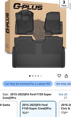 NEW Ford F150 Super Crew Floor Mats ‘15-‘25