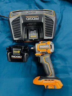 RIDGID Brushless Impact Driver with Battery and Charger