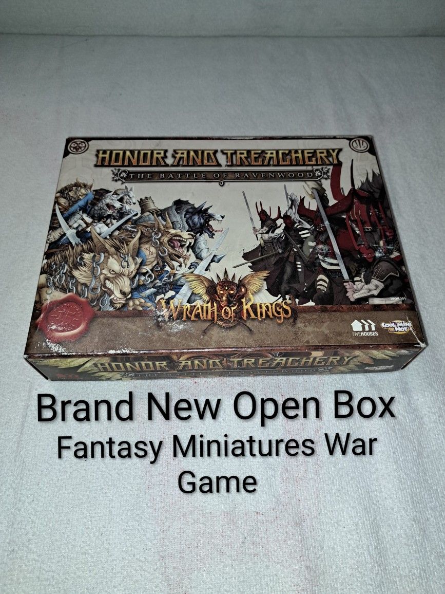 Brand New Open Box Honor And Treachery The Battle Of Ravenwood War Game