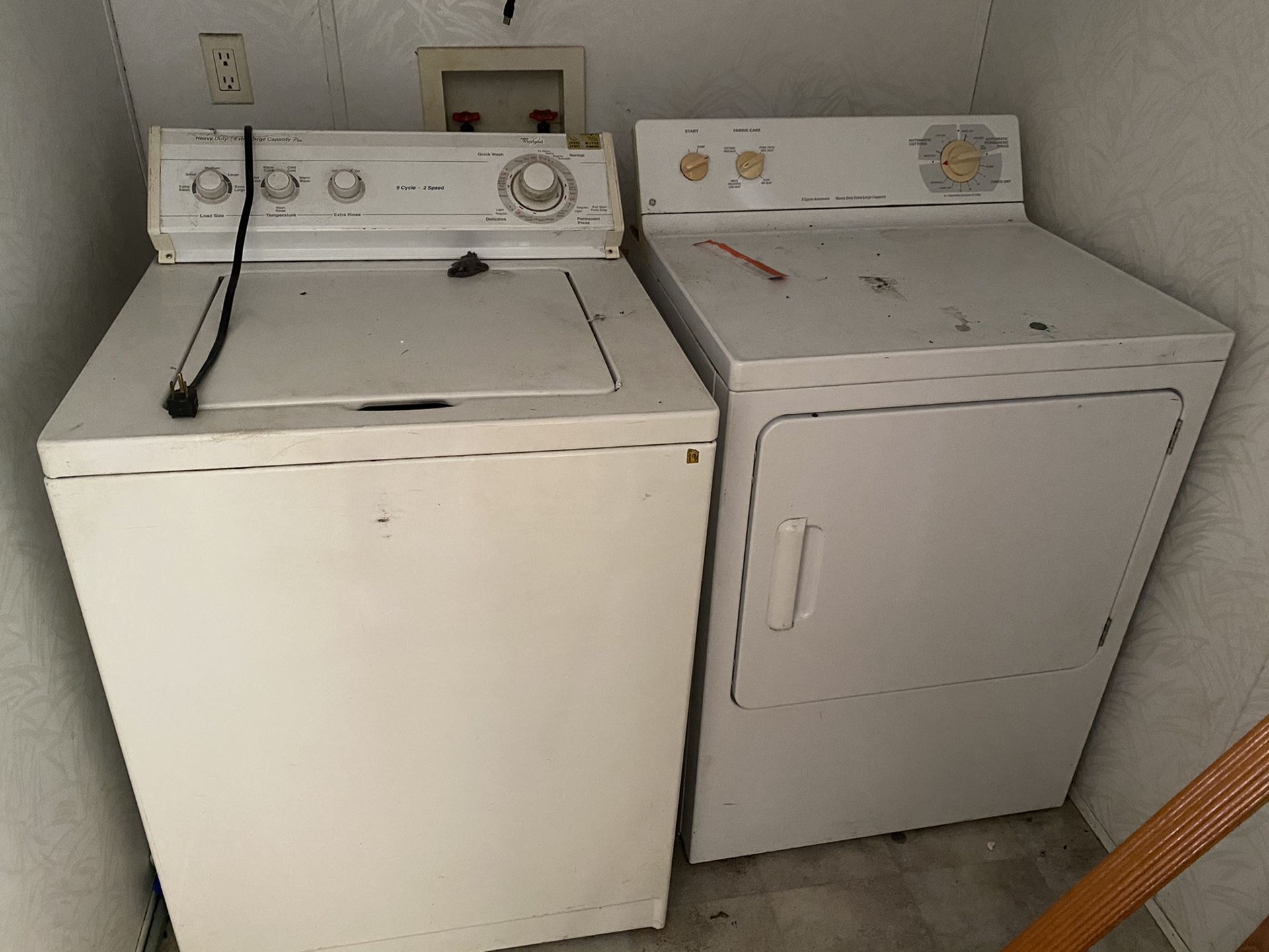 Washer and dryer ( 100 for both )