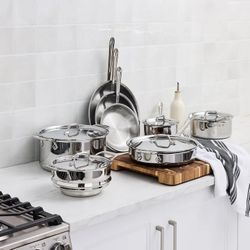Brand New All-Clad D3 Stainless 13 Piece Cookware Set
