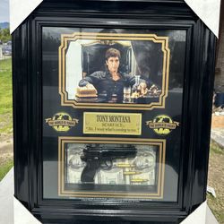 Scarface Tony Montana Me, I Want What’s Coming To Me Collectible Frame