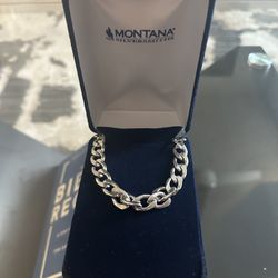 Silver Stainless Steel Cuban Chain