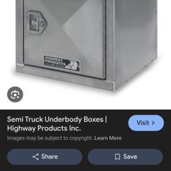 Highway Products Tool/ Truck Box With Keys