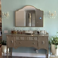 Vintage Bar Buffet Or Sideboard