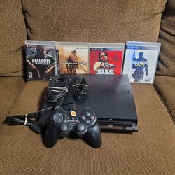 PS3 Bundle with 4 games and controller