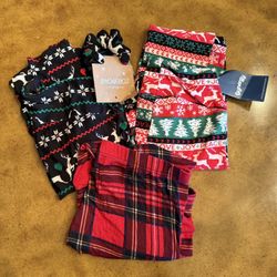  Women’s Holiday Pajama Pants/Leggings Bundle – 3 Pairs (New & Like New!) 