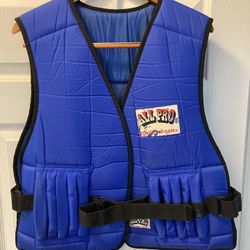 All Pro Contour Foam Weighted Power Vest-Adjustable Comes With 6 Pounds Of Weights