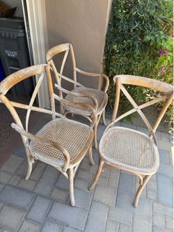 Free- 3 Farm House dining chairs.