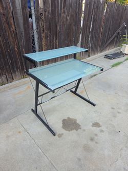 2 Glass top desks for sale- $$$20 for both!