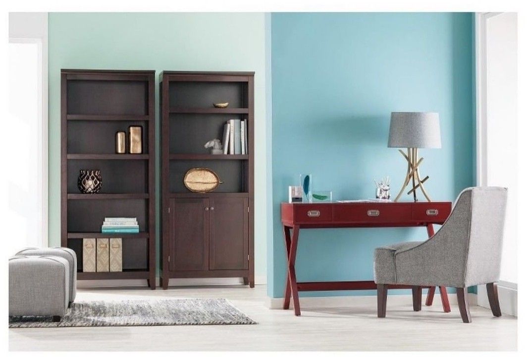 Interior Shelves Threshold Shelf Bookcase With Doors 72