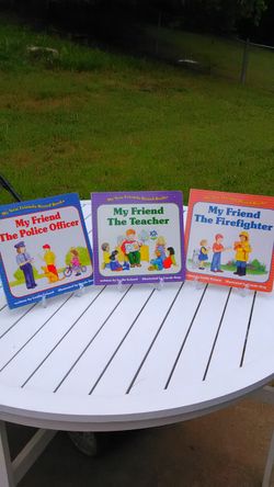 Vintage My New Friends Board Books Lot (3) Huge Books Hard Cover
