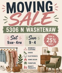 Moving Sale This Weekend ONLY