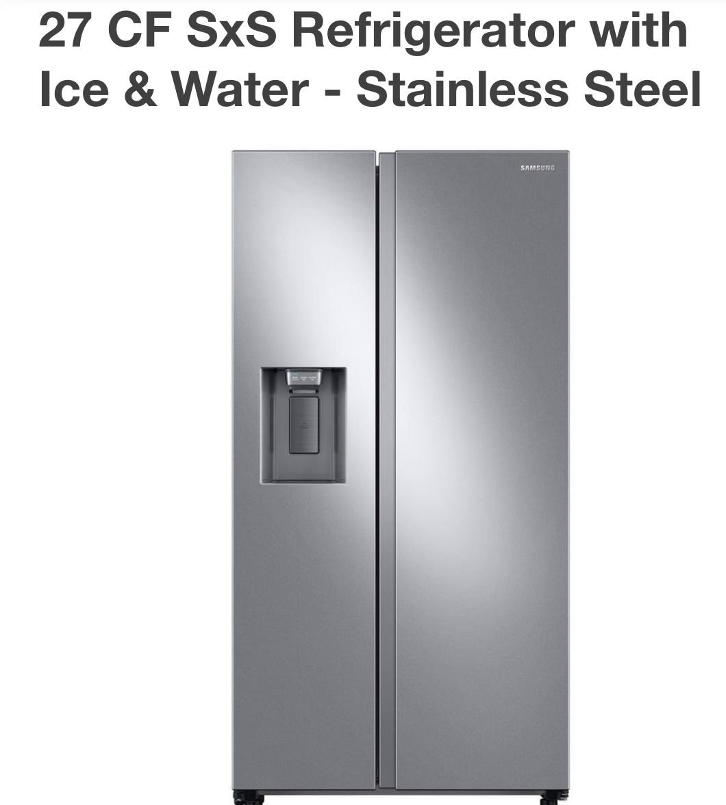 SAMSUNG STAINLESS STEEL REFRIGERATOR