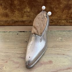 1920’s Vintage Metal Shoe Pin Cushion