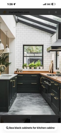Cabinets Black IKEA