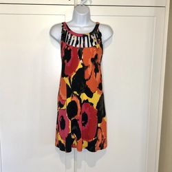 Multicolor Floral Alfani Dress Size Medium 