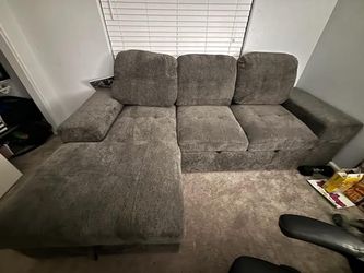 Reagan 2 Pc Sectional w Pull Out Bed w Storage