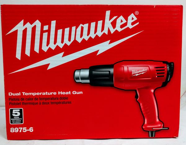 Milwaukee 8975-6 11.6 Amp 570//1000-Degree Fahrenheit Dual Temperature Heat Gun
