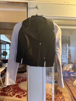 Bebe Two-Tone Moto Jacket