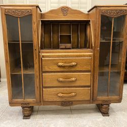 Antique Drop Leaf Secretary Bureau Desk
