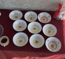 9 flower decor bowls