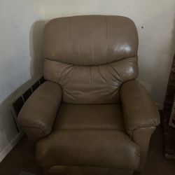 Tan Leather Recliner Chair