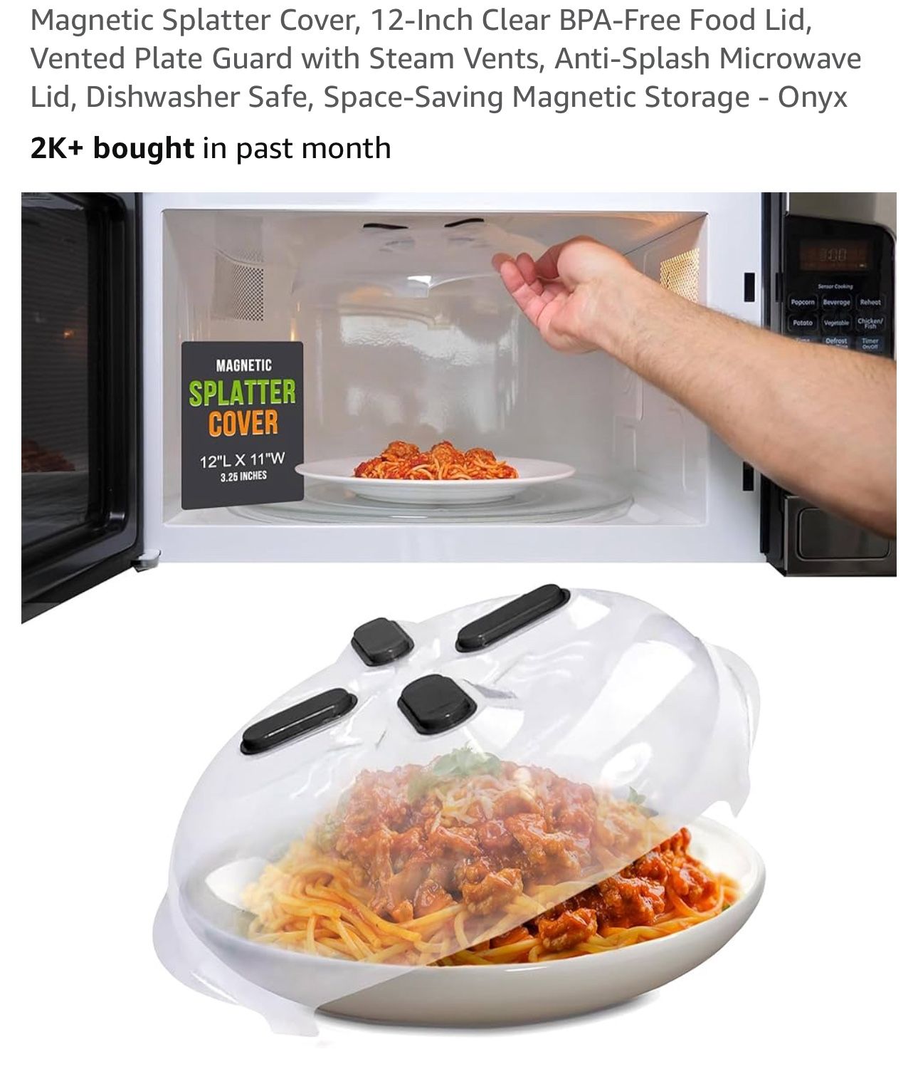 Magnetic Microwave Cover, New