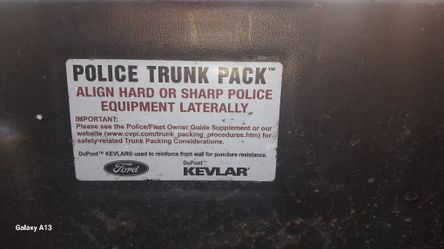 Police Trunk Pack $ 100