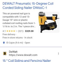 Siding / Framing Nailer Dewalt 