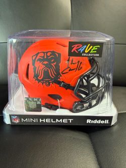 Cleveland Browns helmet sign