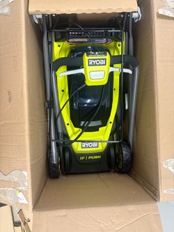 RYOBI 18V 13” Cordless Lawn Mower Kit – Open Box – Battery & Charger