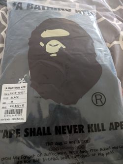 A Bathing Ape BAPE T-Shirt Black Medium