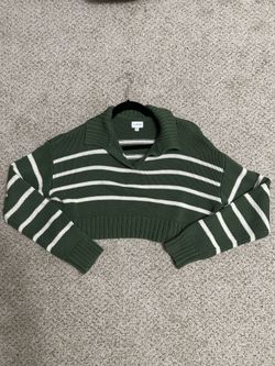 Striped Cropped Sweater