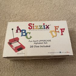 Sizzix Fun Serif UPPERCASE Alphabet Set