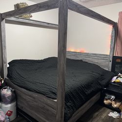 Queen bed with mattress