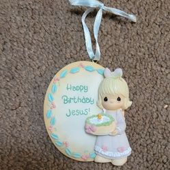 Precious Moments Happy Birthday Jesus Ornament 