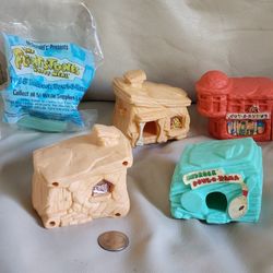 Flinstons Vintage McDonald's Happy Meal 1993 Set Of 6 Toys For Indoor And Outdoors Playtime. 