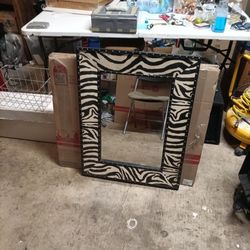 Zebra Print Mirror